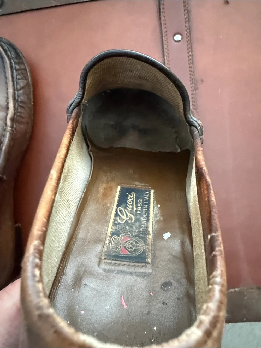 $1095 Gucci 1953 burnished loafer